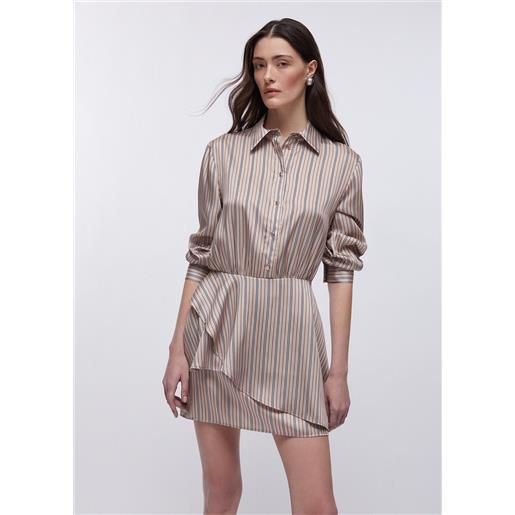Liu jo abito corto a righe, beige
