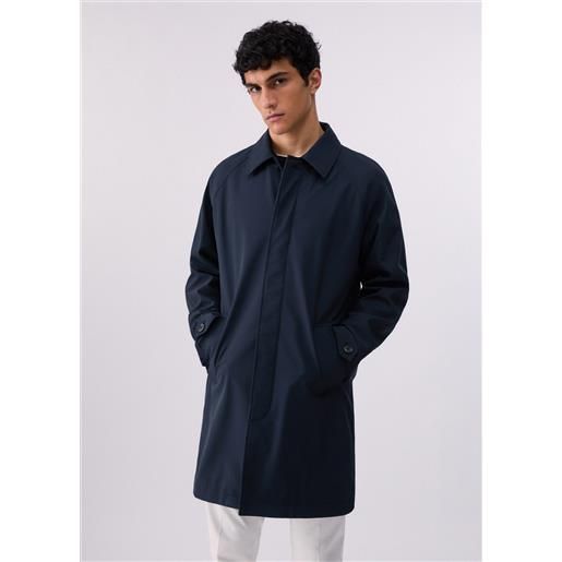 Liu jo trench lungo, blu scuro