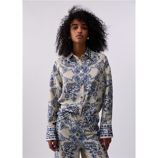 LIUJO liu jo camicia con stampa foulard, stampa foulard
