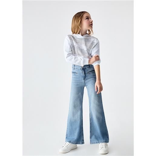 Liu jo felpa con cappuccio, bianco