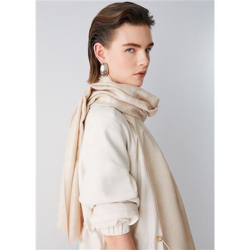 Liu jo stola jacquard, sabbia