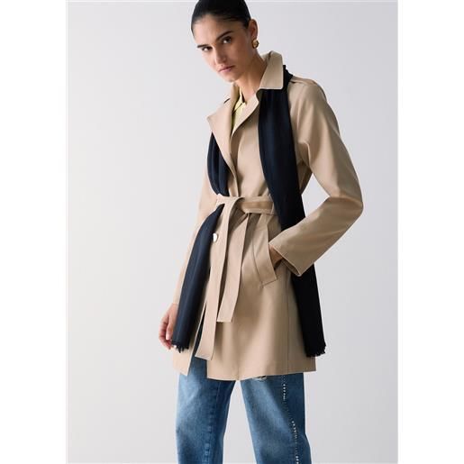 LIUJO liu jo foulard con logo jacquard, nero