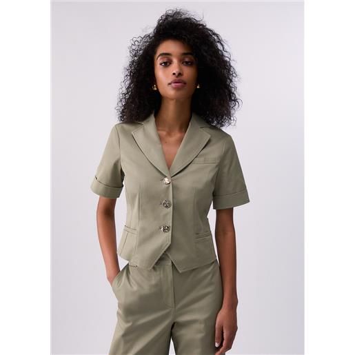 LIUJO liu jo giacca in gabardine, verde