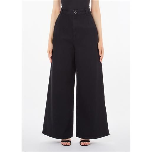 LIUJO liu jo jeans a palazzo, denim nero
