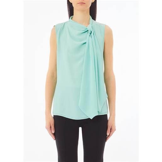 Liu jo top con fiocco, menta