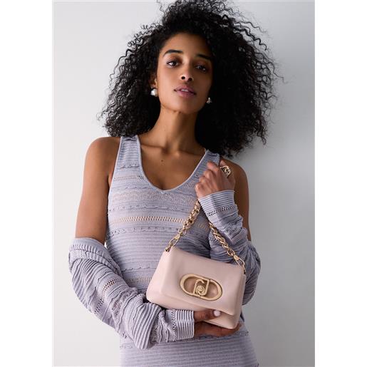 Liu jo borsa lapuffy piccola, beige