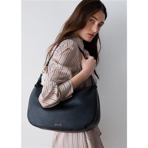 Borsa Donna a Spalla Marrone Grigio Set 2 Pezzi Shopper Hobo Chic