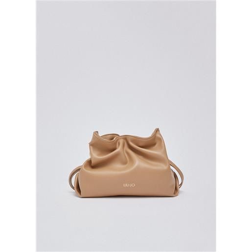 Liu jo borsa a spalla riccy piccola, cammello
