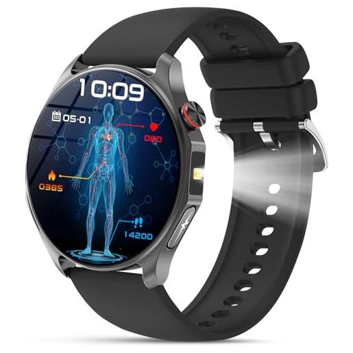 SMARTWATCH UOMO CON GPS Orologio Chiamate: 1,45 Fitness Smart Watch