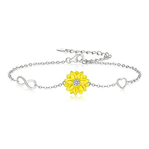Bracciale regolabile in oro con charms di frutta in resina epossidica