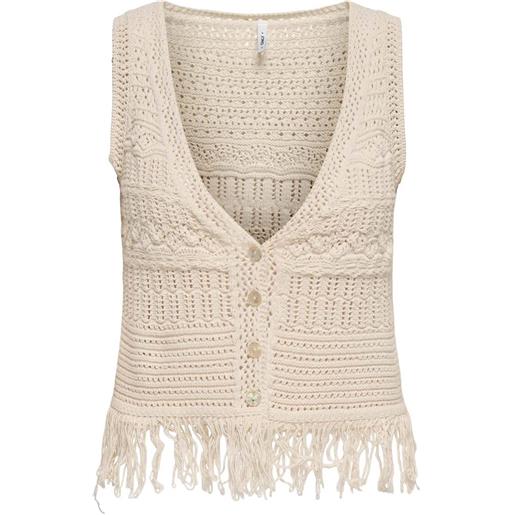 Only onlalix sl fringe waistcoat knt