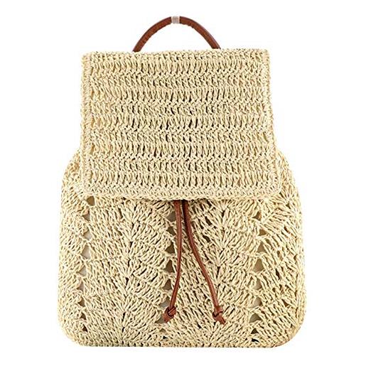 Zaini paglia | Prezzi e offerte su Aisi Mini zaino da viaggio in paglia intrecciata all'uncinetto,...Zaino in paglia intrecciata a mano, zaino boho vintage : Zainetto : Zaino : Zaino R