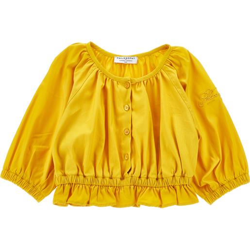 Monnalisa blusa con ricamo e bottoni