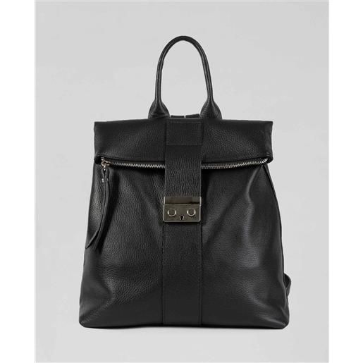 Leather Trend dalia - zaino in pelle nero , 