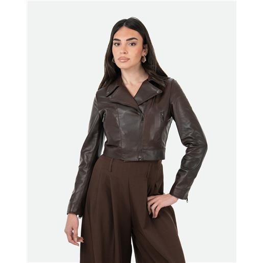 Leather Trend chiodino bis - chiodo in pelle testa di moro , leggera