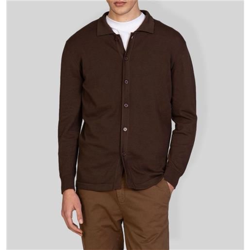 Blooker maglia uomo in cotone con collo camicia - slim fit