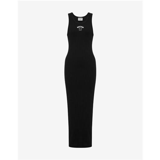 Moschino Jeans - abito in cotone stretch - nero