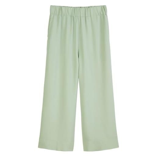 Marc O'Polo marc oߴpolo denim donna pantaloni culotte con vita elasticizzata alla caviglia, verde (mint mist), m