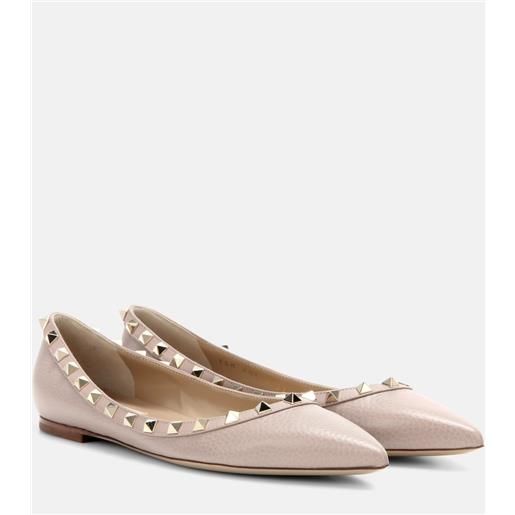 Valentino Garavani ballerine rockstud in pelle