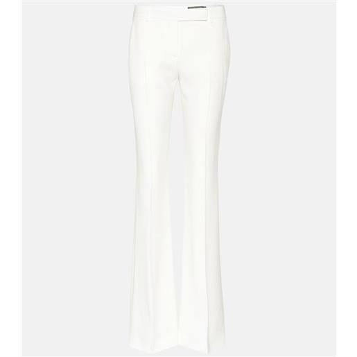 McQueen pantaloni flared in crêpe