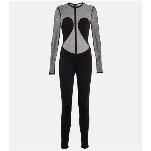 Alaia alaã¯a jumpsuit semitrasparente