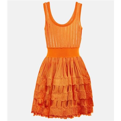 Alaia alaïa miniabito crinoline in misto lana
