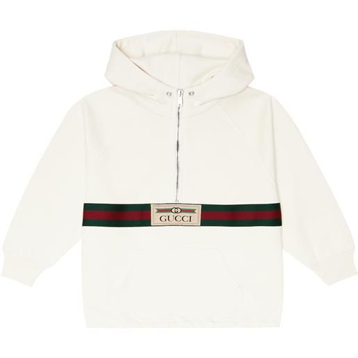 Gucci Kids felpa web in jersey di cotone