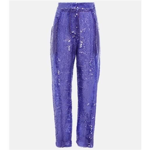 Blaze Milano blazé milano pantaloni a gamba larga sorraia con paillettes