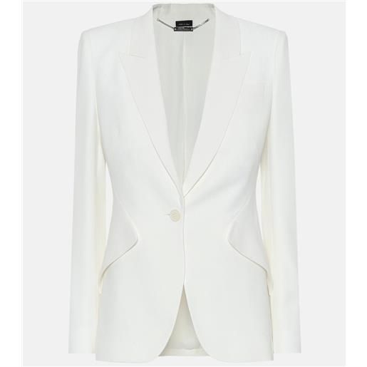 McQueen blazer in crêpe