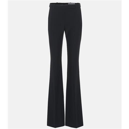 McQueen pantaloni flared in crêpe