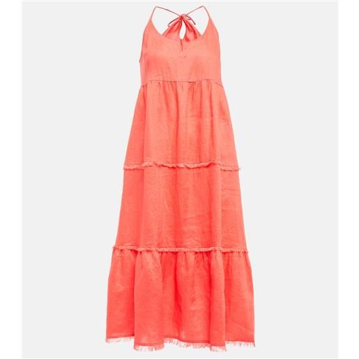 Heidi Klein abito lungo moroccan sands in lino