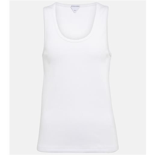 Bottega Veneta tank top in misto cotone a coste