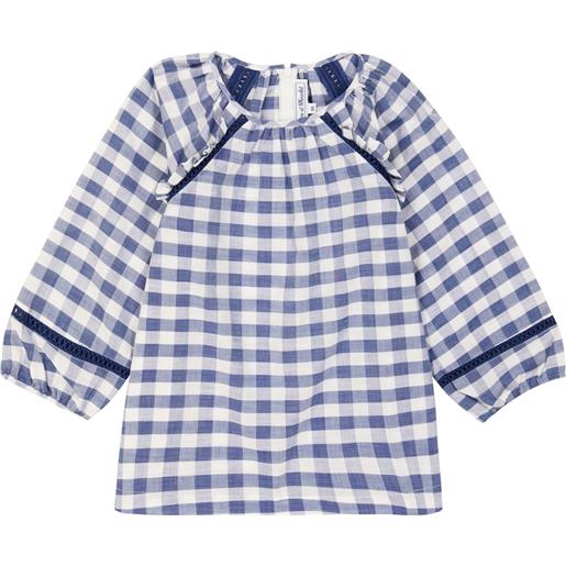 Tartine et Chocolat blusa in cotone a quadri