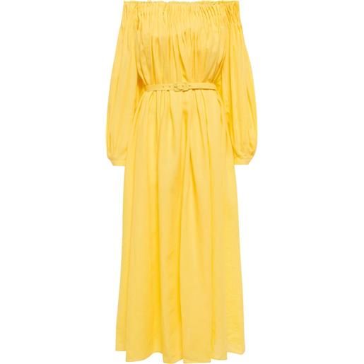 Gabriela Hearst abito lungo martha in lino