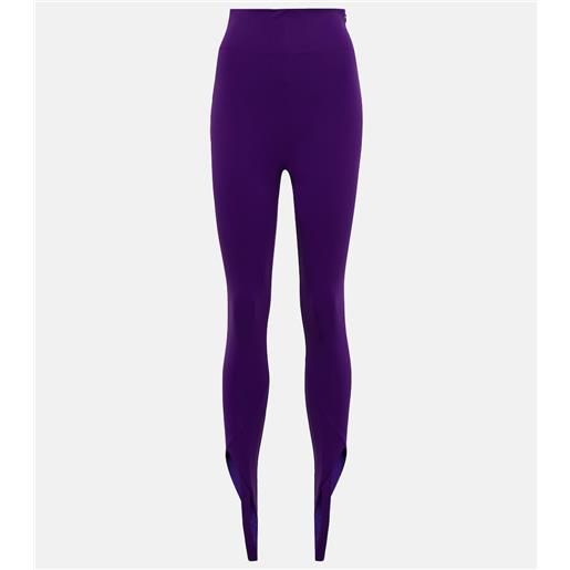 The Attico leggings jamie a vita alta con staffe