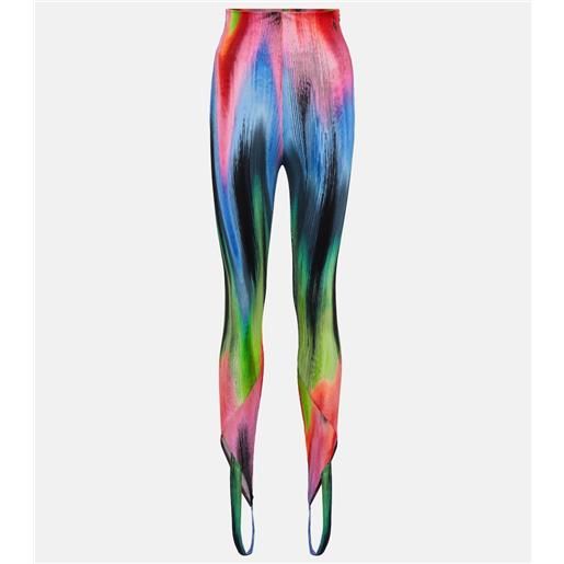 The Attico leggings a vita alta con staffe