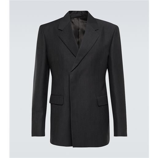 Prada blazer doppiopetto in mohair e lana