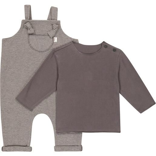 Il Gufo baby - top e salopette in misto cotone