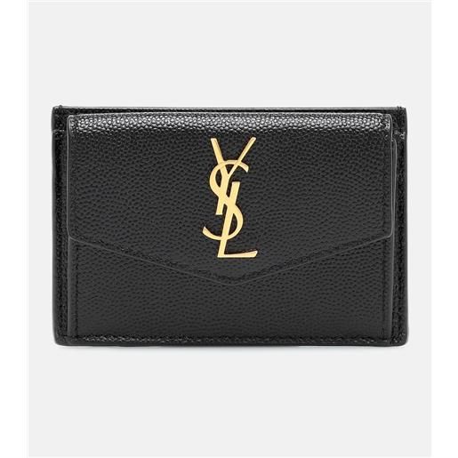Saint Laurent portacarte uptown in pelle