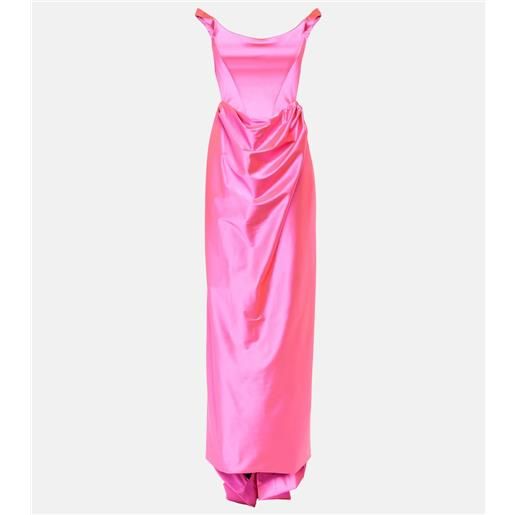 Vivienne Westwood abito lungo camille in raso