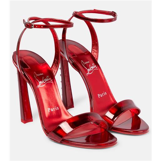 Christian Louboutin sandali condorapik queen 100 in vernice