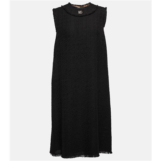 Dolce&Gabbana abito corto dg in tweed di misto lana