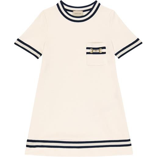 Gucci Kids abito horsebit in cotone