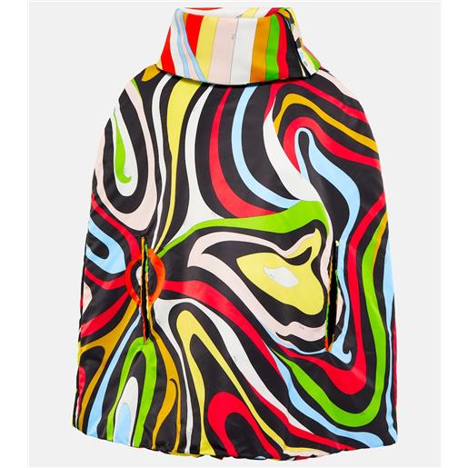 Pucci x fusalp - poncho marmo