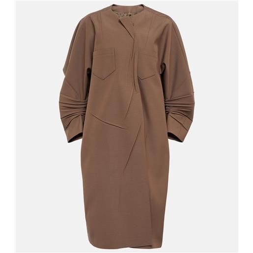 Prada soprabito monopetto in gabardine