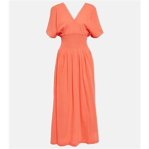 Heidi Klein abito lungo in cotone a punto smock