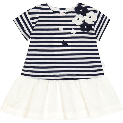 Il Gufo baby - abito in misto cotone a righe