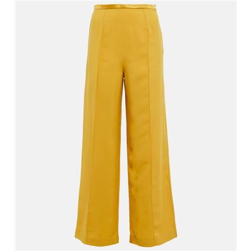 Taller Marmo pantaloni in raso a gamba larga
