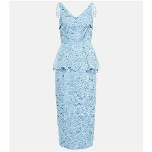 Emilia Wickstead abito midi maesa in pizzo