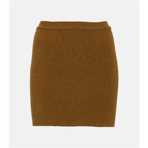 Wardrobe.NYC minigonna in misto cotone a coste